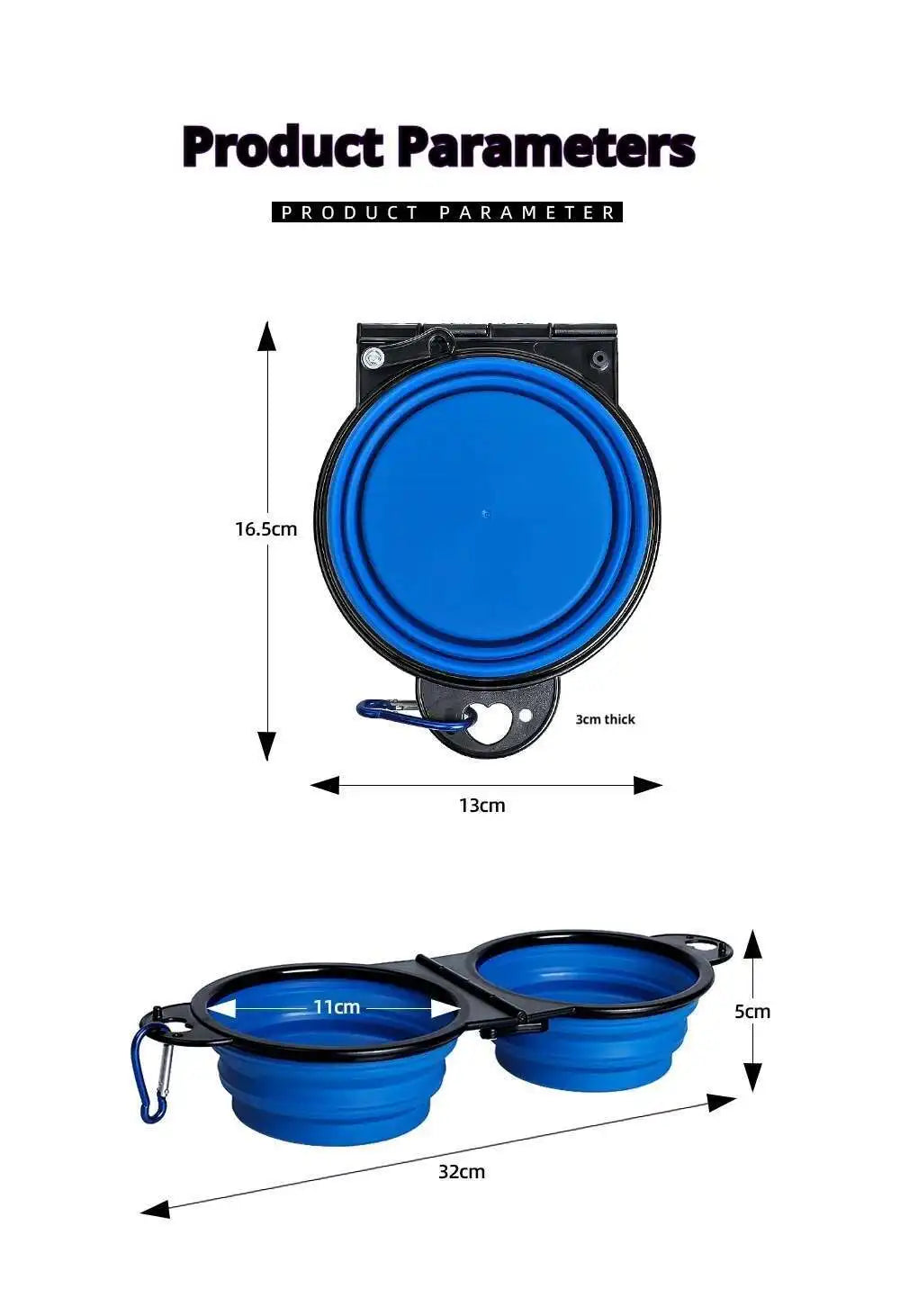 Collapsible Dog Travel Bowl