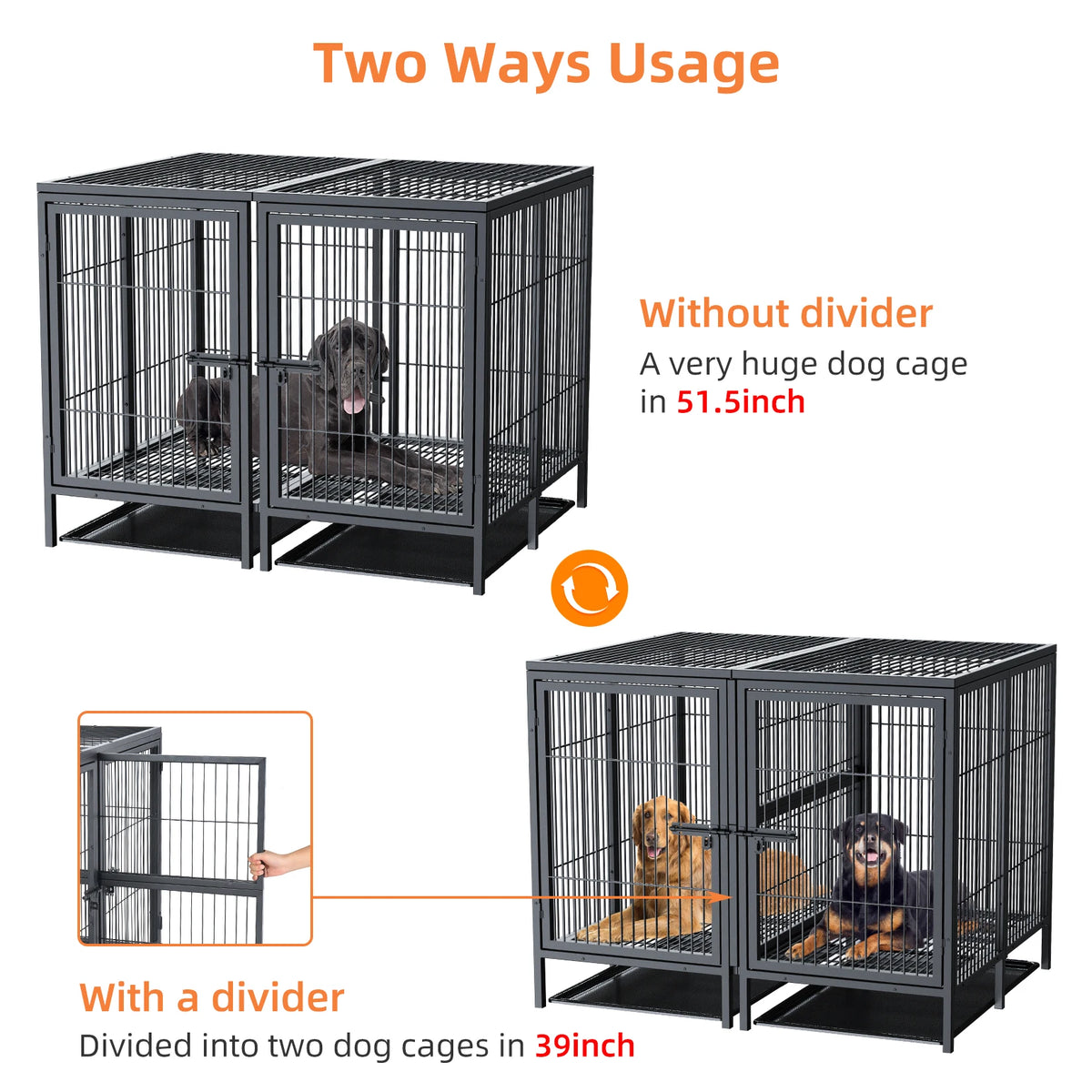 Isn't it good to know there's a safe place for your pet when you have to be away?  This large heavy Duty pen will help give you peace of mind knowing the comfort and safety surrounding your companion.