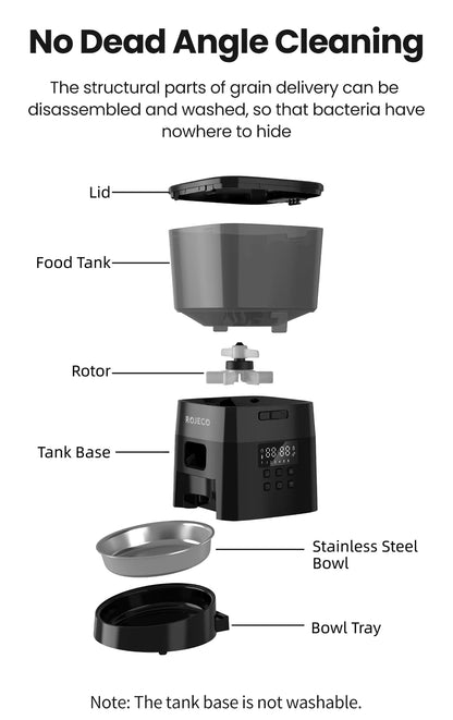 ROJECO Pet Smart Button Version Kibble Dispenser