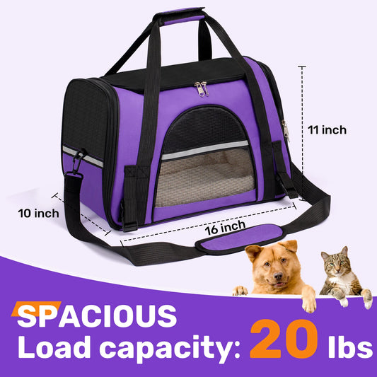 Pet Carrier with Load Capacity up to 20 lbs.