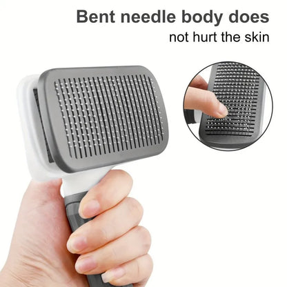 Your pet will sigh in ecstasy as you use this massaging and grooming brush on their skin.