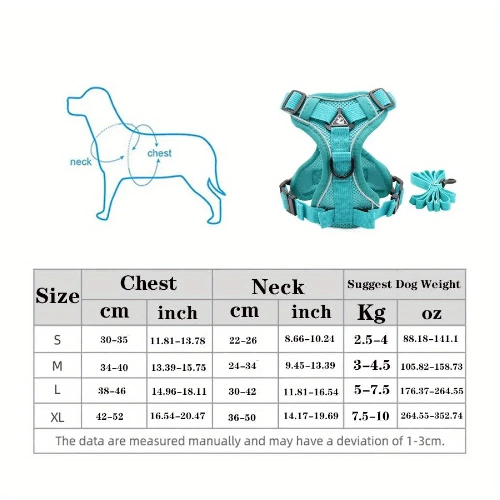 Pet Harness Vest and Leash Set