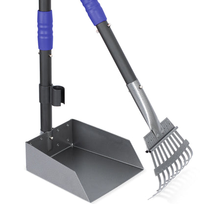 I know this has to be your and my favorite type of exercise!  Wielding the ever popular dog Pooper Scooper.  This little doozy comes with both a pick up tray and a rake.  Talk about the best of the best!