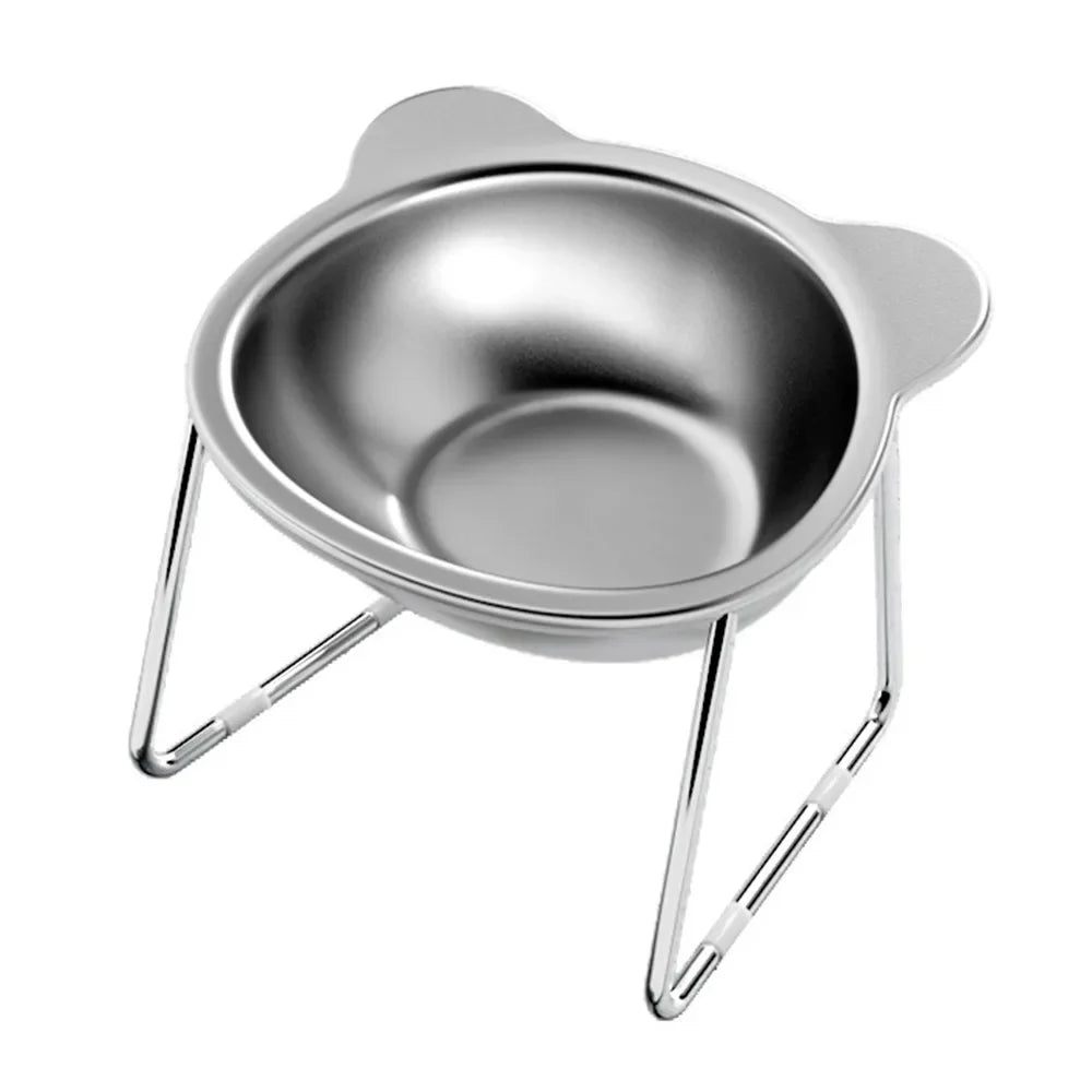 Stainless Steel Elevated/Tilted Pet Bowl