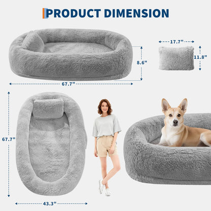 Oversized Human Dog Bed