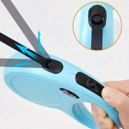 Durable Retractable Dog Walking Leash, 3 Meters in Length