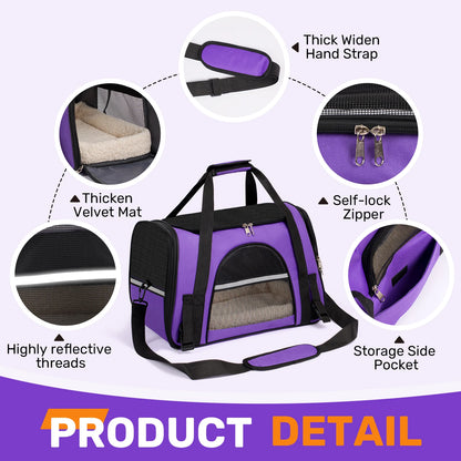 Pet Carrier with Load Capacity up to 20 lbs.