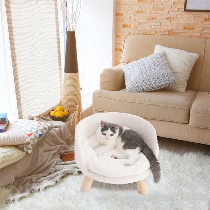 Luxuriously soft, warm, and plush nesting bed for small dogs or cats.  The removable waterproof cushion is washable for those oopsy inevitable episodes.