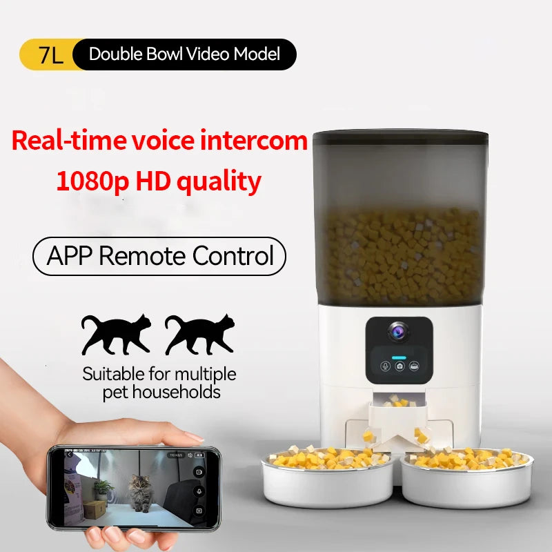 PAPIFEED Double Bowl Smart Automatic Feeder