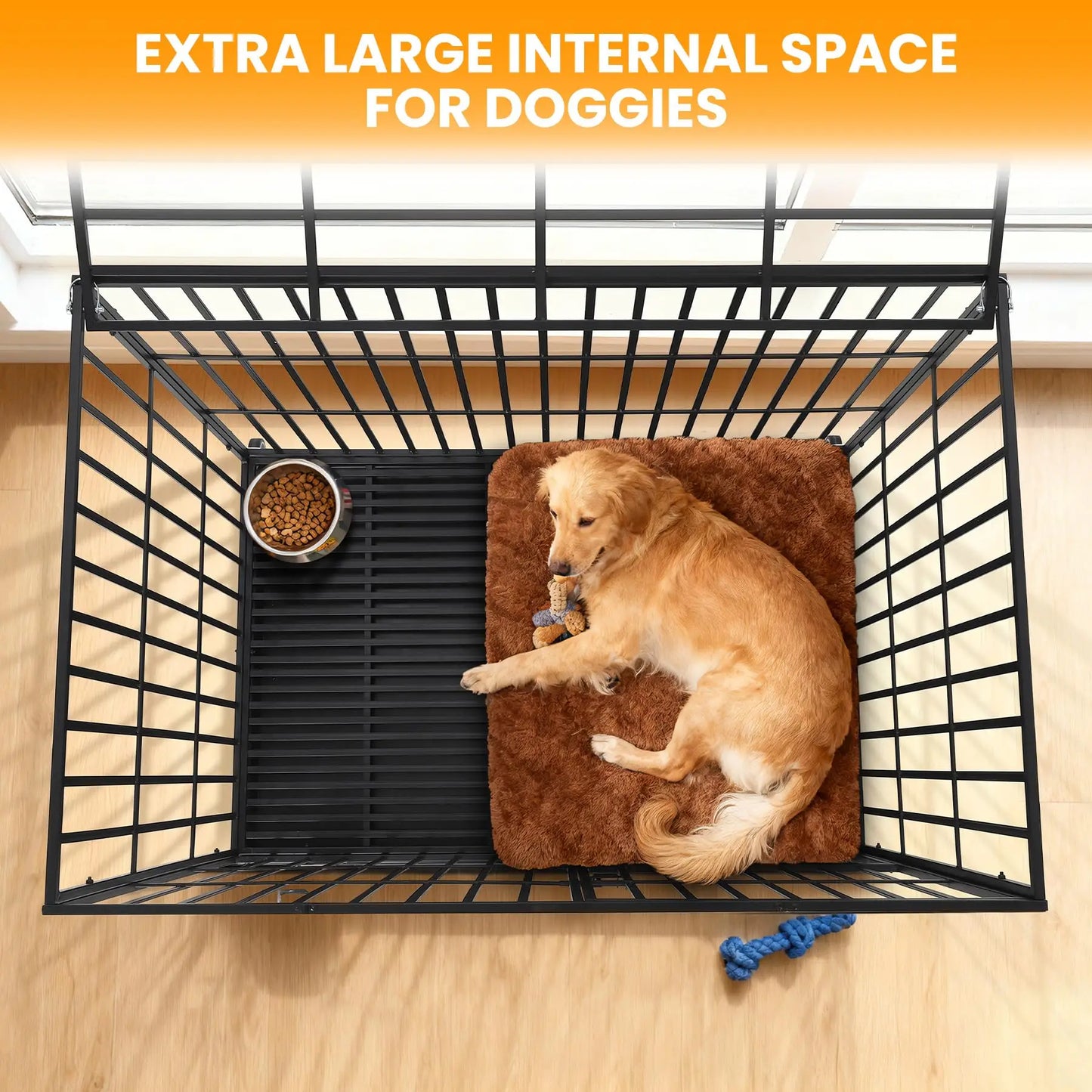 Medium to Large Steel Dog Crate