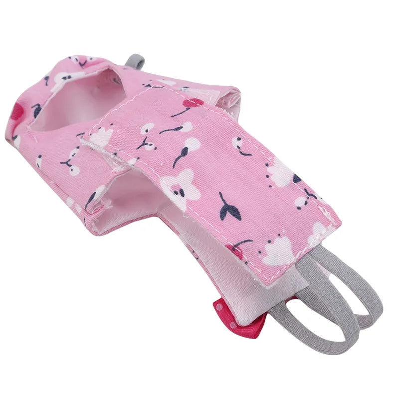 Flight suit/diaper for various sized birds