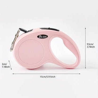 Durable Retractable Dog Walking Leash, 3 Meters in Length
