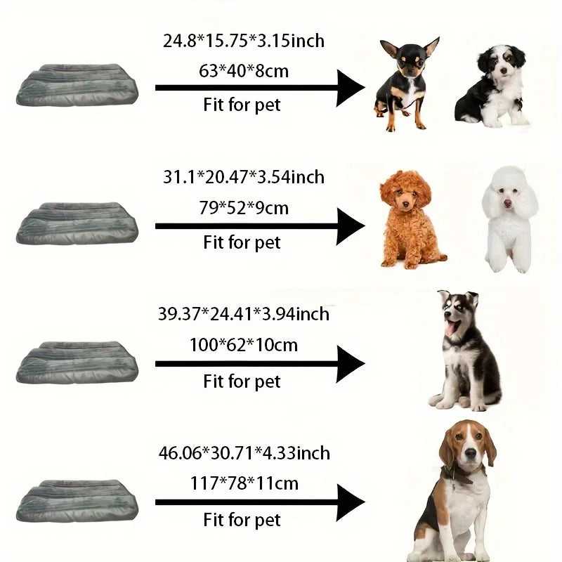 Large to Medium Corduroy Dog Bed