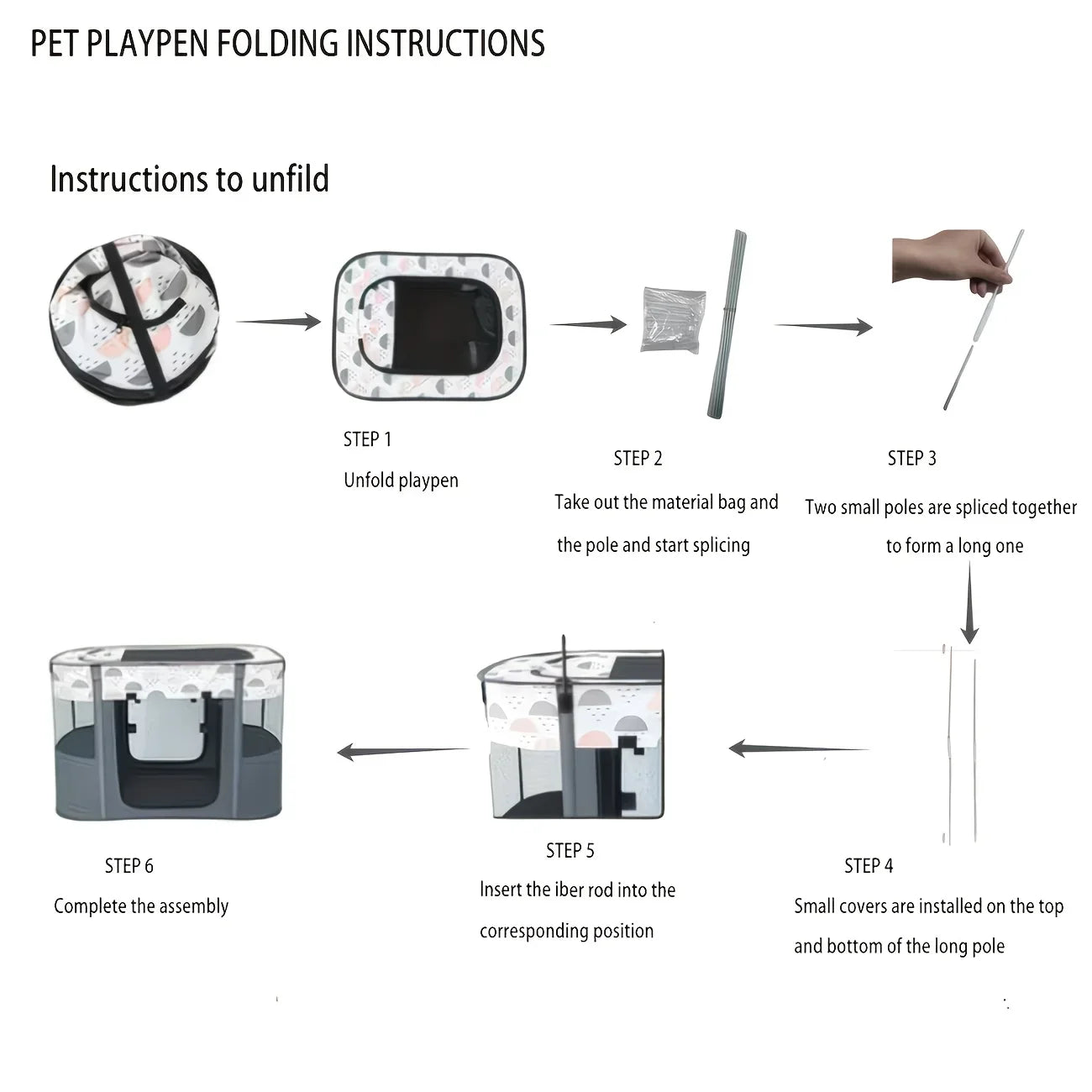 Portable Pet House/Playpen for Dogs & Cats,  Puppies & Kittens