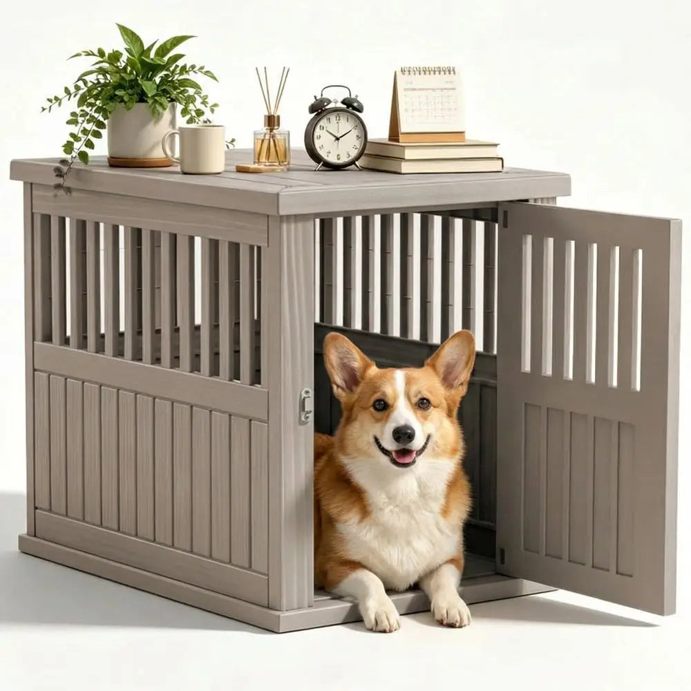 Your Small to medium dog will think they're in their own hidey-hole made just for them!  Set up next to your bed at night it'll be such a delight for them to be kenneled close by you.