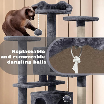Multi-Level Cat Tower for Indoor Cats
