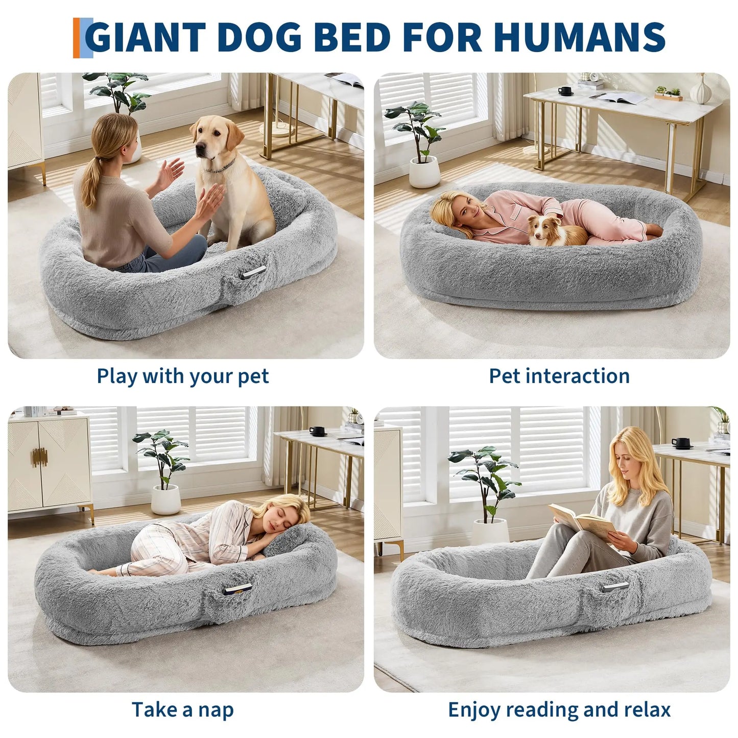 Oversized Human Dog Bed