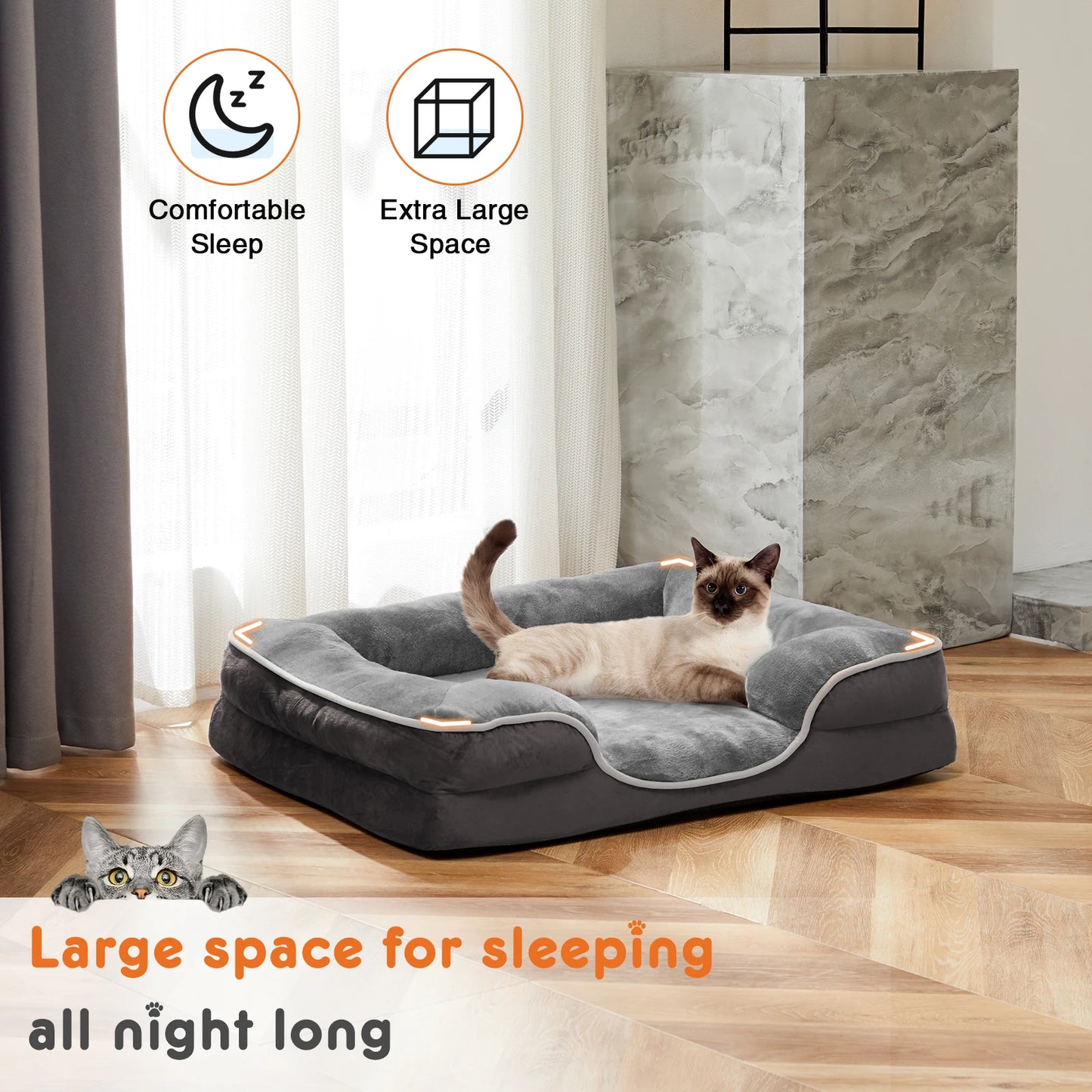 Small Orthopedic Dog or Cat Bed