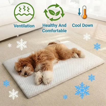 When those dog days of summer hit, your pets are as miserable as you a e.  They can't sweat so they need a little extra help.  This cooling mat is just the ticket whether your pet is canine or feline.  Granny says they all de