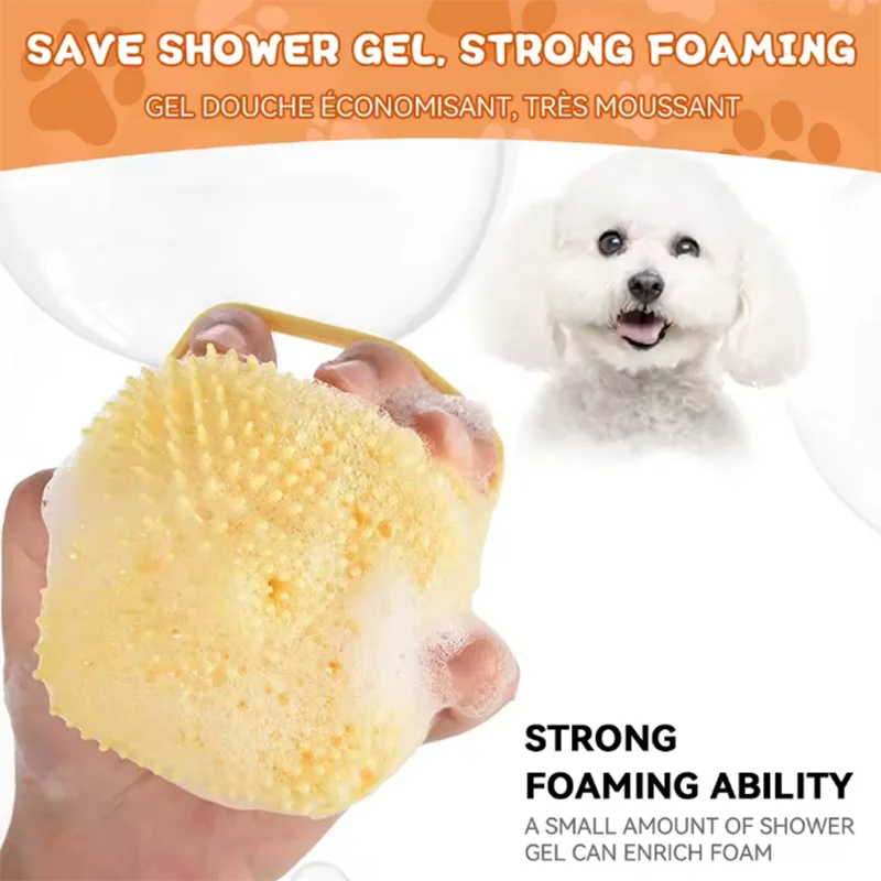 Pet Massaging Bath Brush
