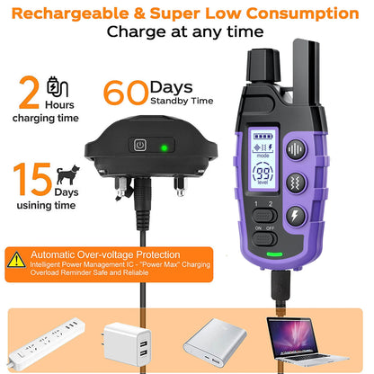 3300Ft Remote Control Electric Dog Training Collar