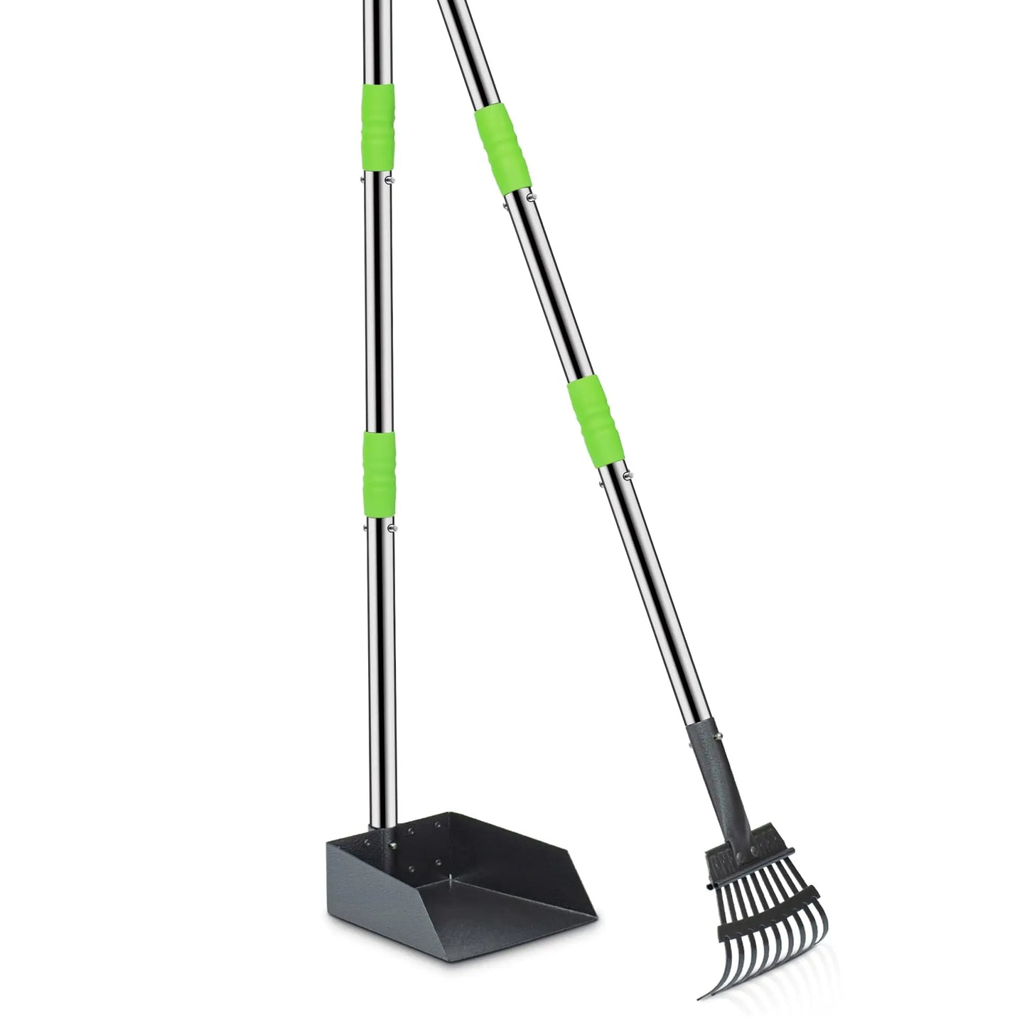 I know this has to be your and my favorite type of exercise!  Wielding the ever popular dog Pooper Scooper.  This little doozy comes with both a pick up tray and a rake.  Talk about the best of the best!