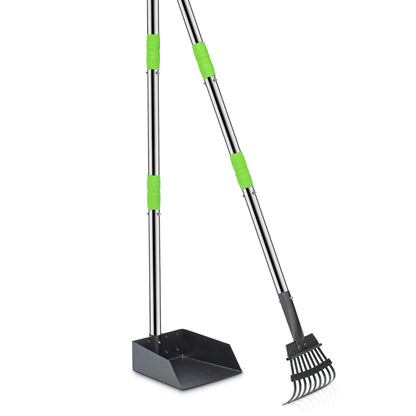 I know this has to be your and my favorite type of exercise!  Wielding the ever popular dog Pooper Scooper.  This little doozy comes with both a pick up tray and a rake.  Talk about the best of the best!