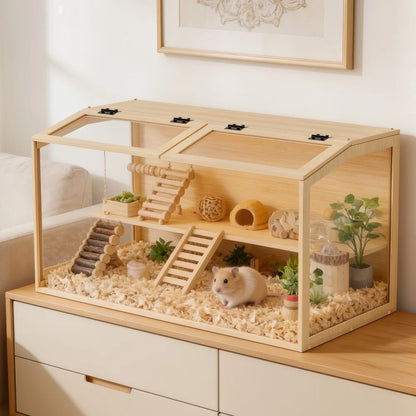 Ever wonder how your small animal friends would behave in such an interesting habitat as this one?  Granny thinks it would be interesting indeed to watch those favorite critters in their newfound home.  Why not give yourself