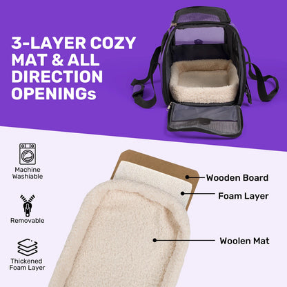 Pet Carrier with Load Capacity up to 20 lbs.