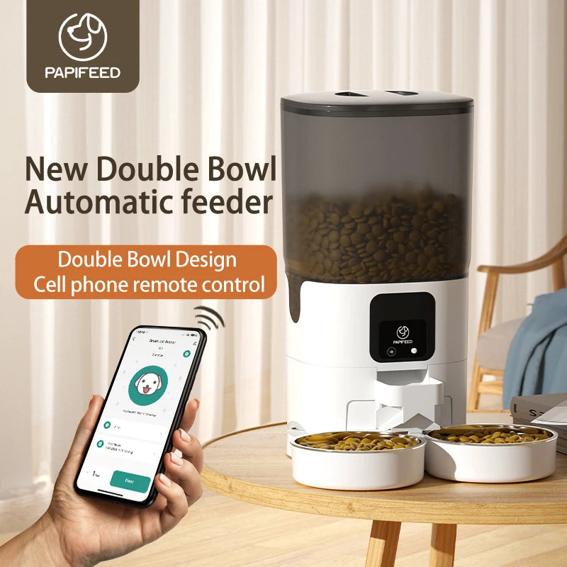 PAPIFEED Double Bowl Smart Automatic Feeder