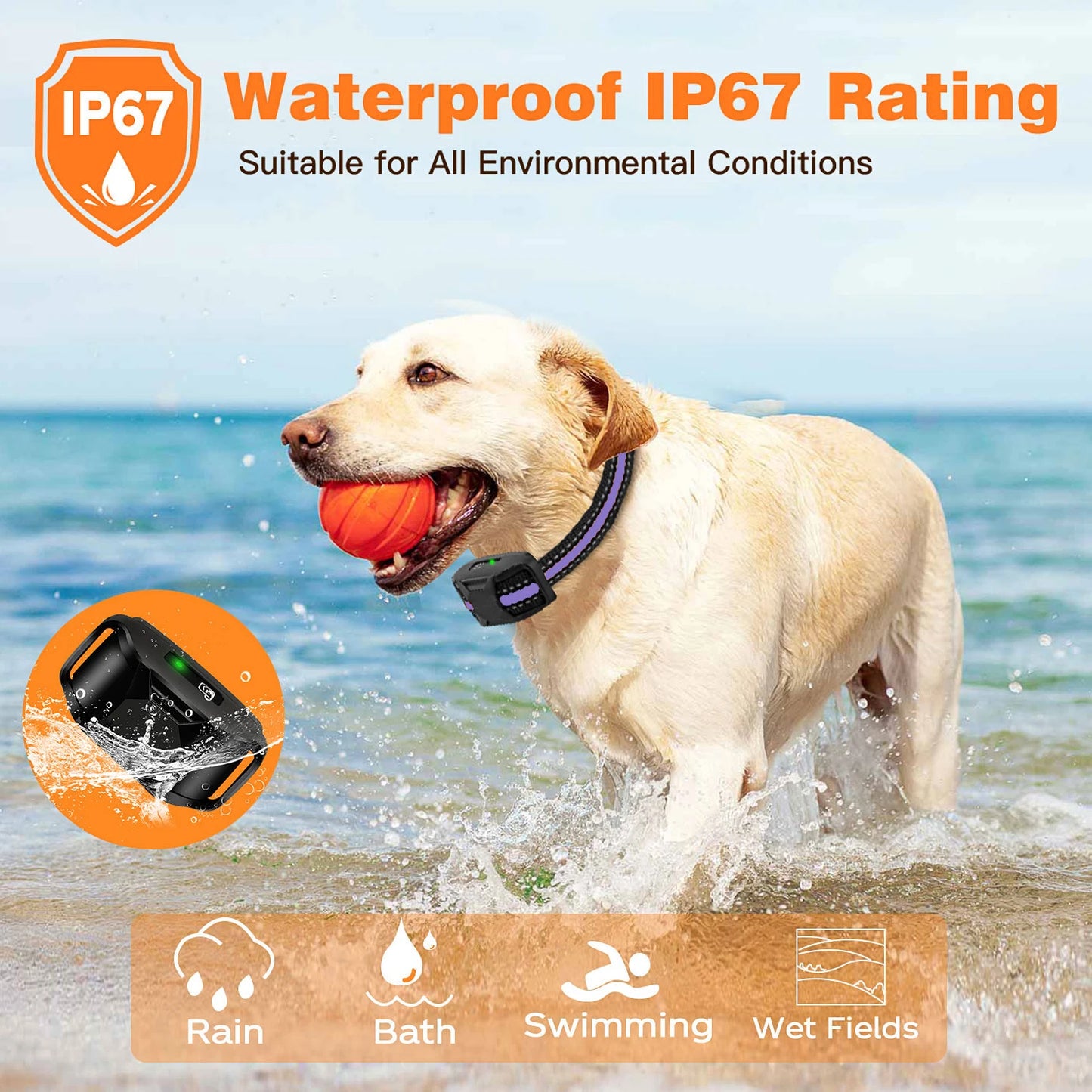 3300Ft Remote Control Electric Dog Training Collar