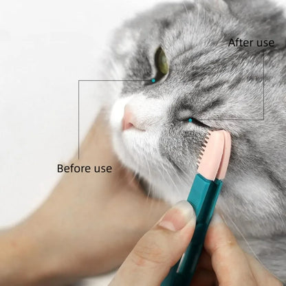 Pet Grooming Brush: Eye and Acne Cleaner, Tear Stain Remover for Small Animals