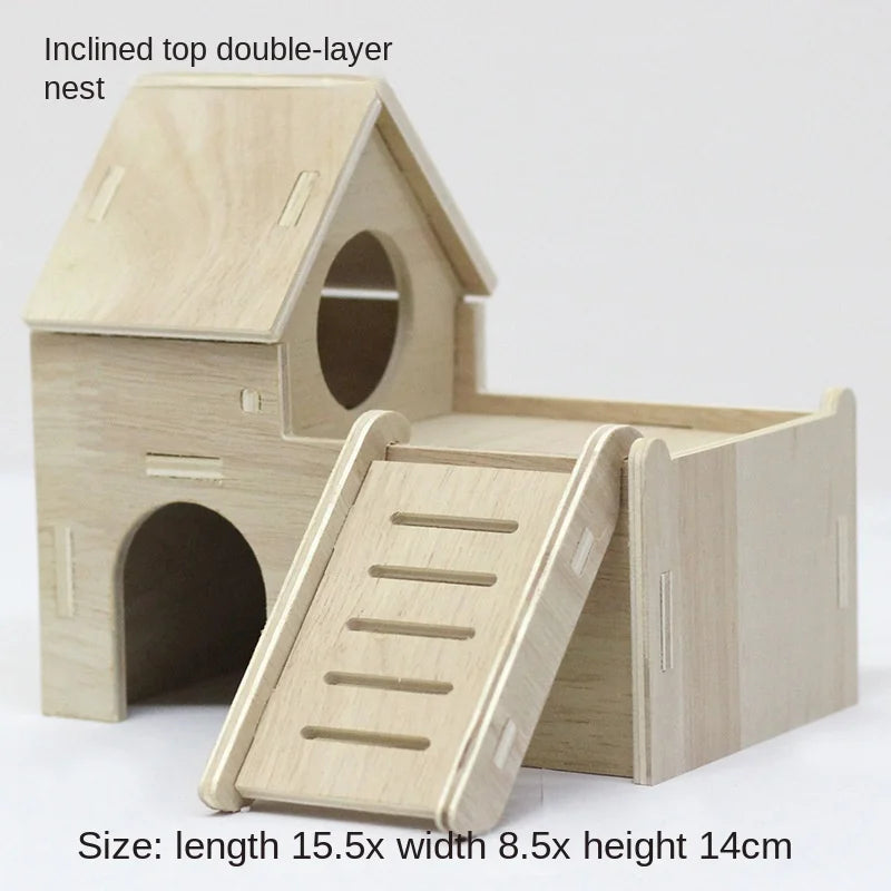 Various Wooden Small Animal Habitats and Accessories