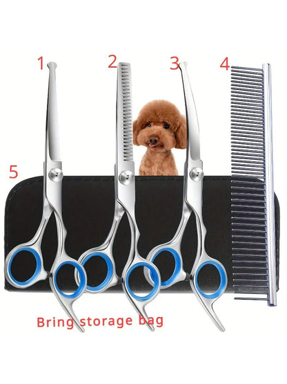 5-piece Professional Pet Scissors Set
