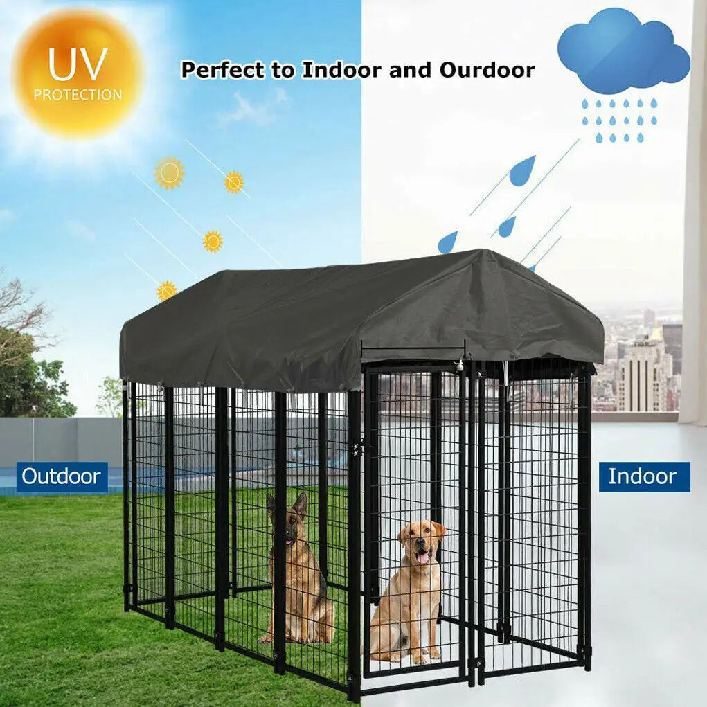 Outdoor Pet Run Enclosure With Roof