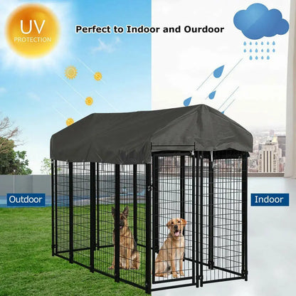 Outdoor Pet Run Enclosure With Roof