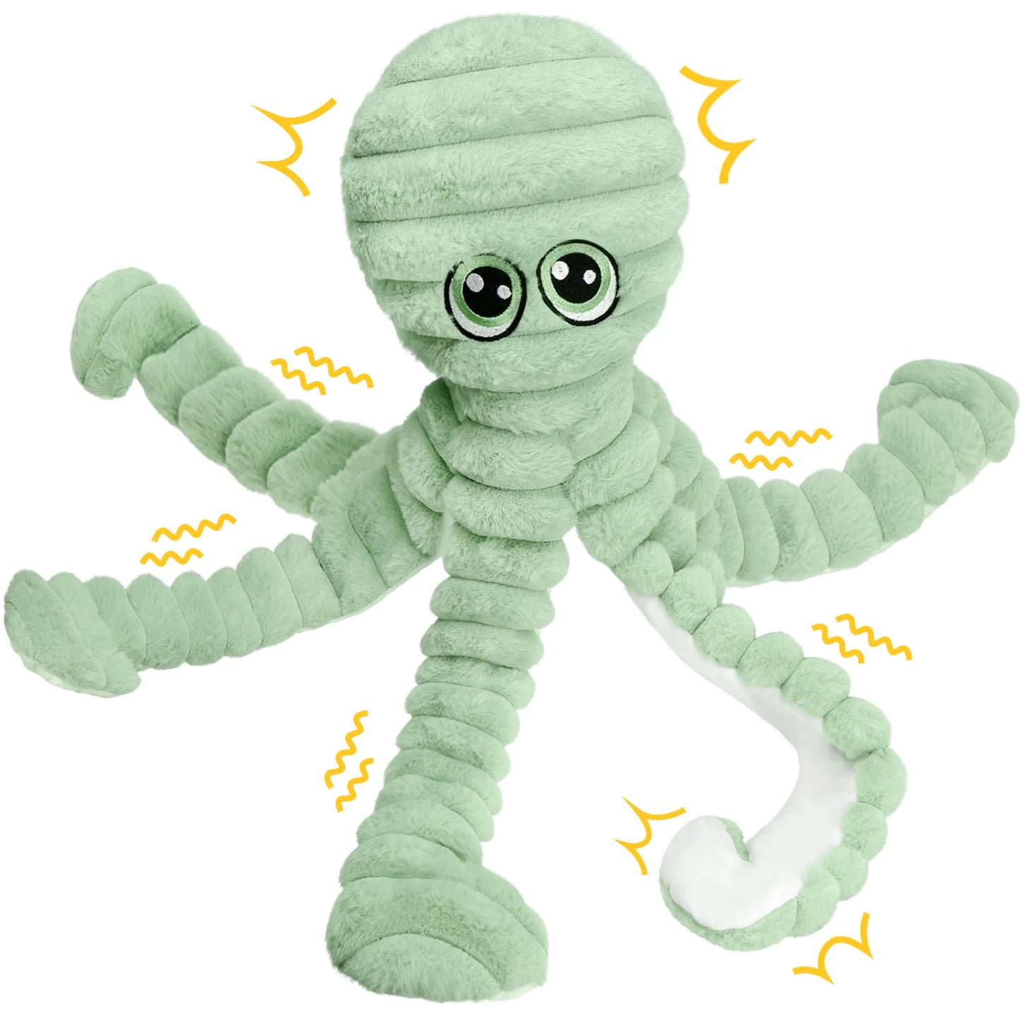 Does your dog have problems with grinding teeth?   This squeaky plush octopus may just be the solution you're looking for.  Such a relief for you and your canine friend.  Why not give it a try?