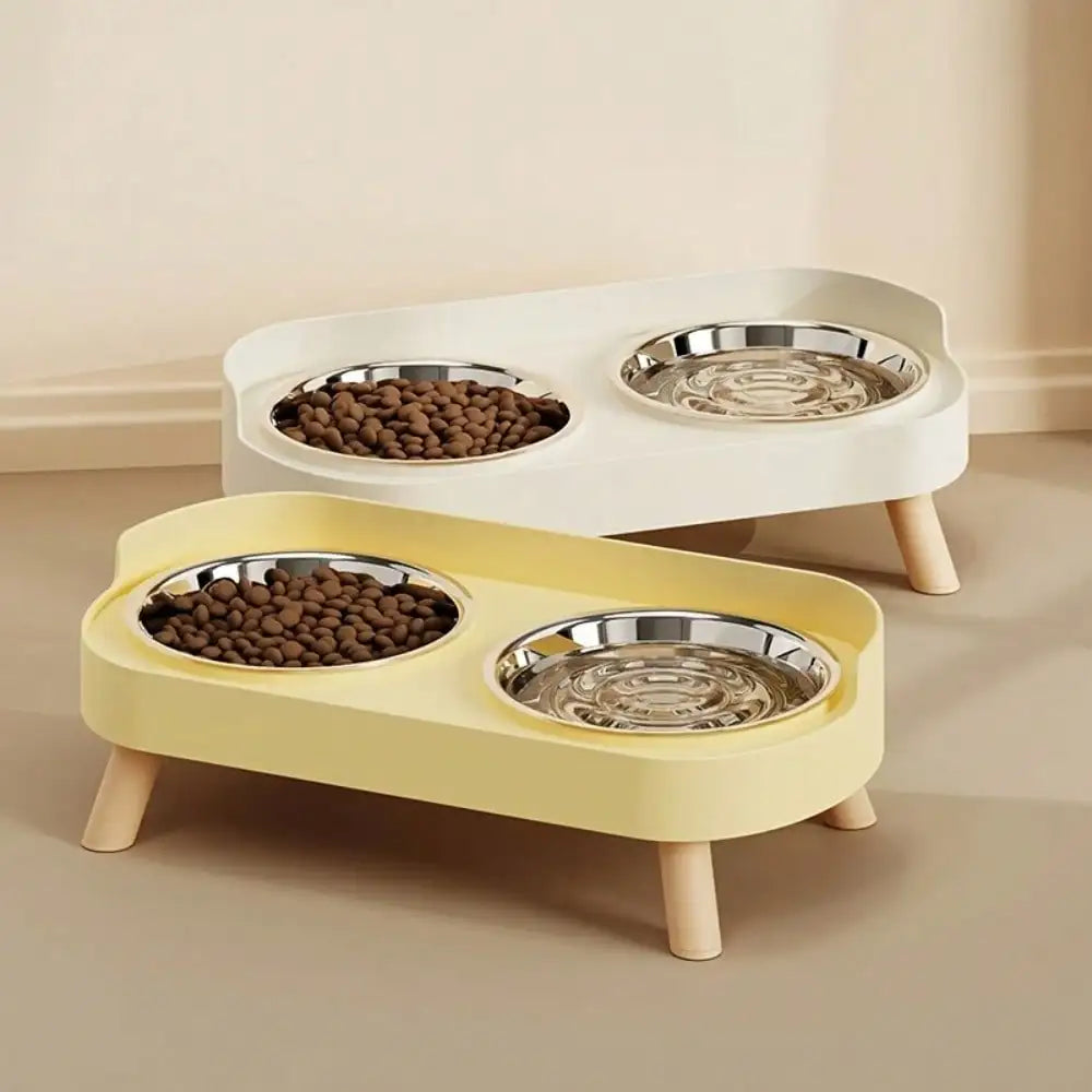 Elevated Double Bowl for Water and Food