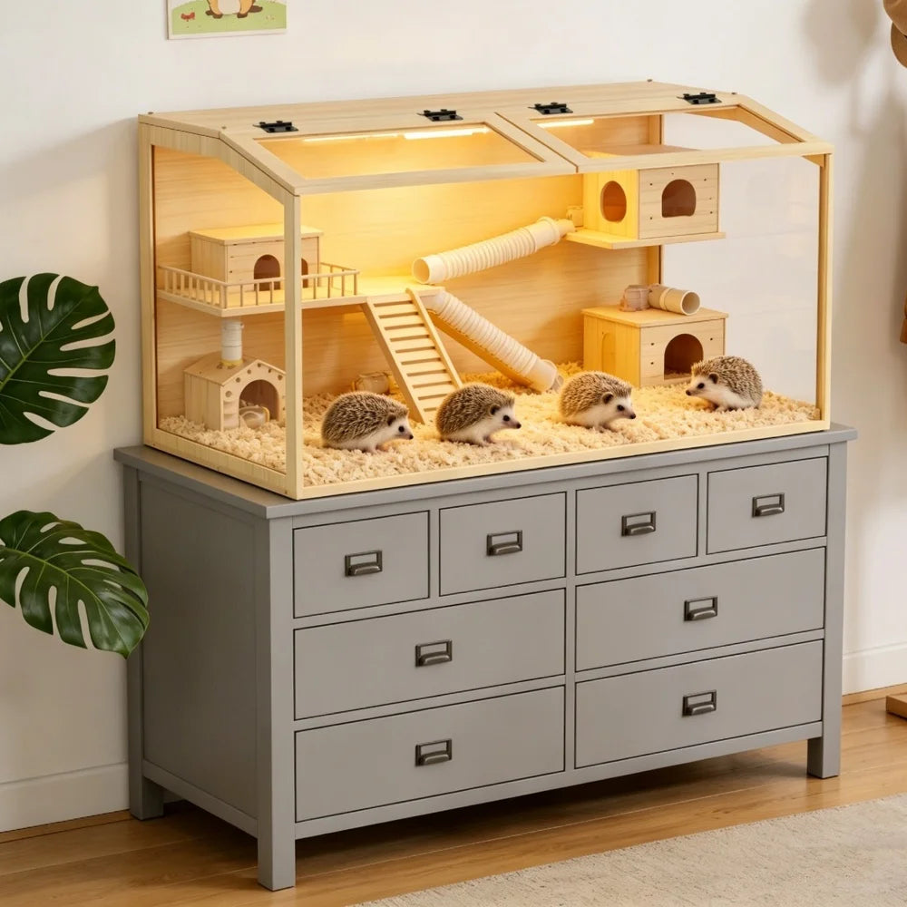 Ever wonder how your small animal friends would behave in such an interesting habitat as this one?  Granny thinks it would be interesting indeed to watch those favorite critters in their newfound home.  Why not give yourself