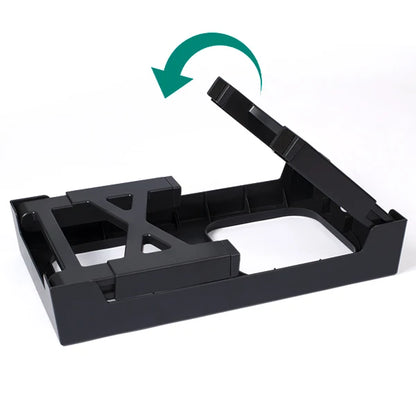 Pet Food & Water Bowls with Foldable Stand