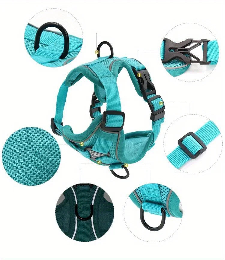 Pet Harness Vest and Leash Set