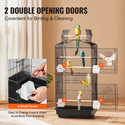 Hanging flight birdcage
