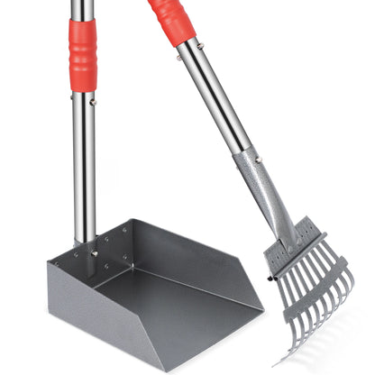 I know this has to be your and my favorite type of exercise!  Wielding the ever popular dog Pooper Scooper.  This little doozy comes with both a pick up tray and a rake.  Talk about the best of the best!