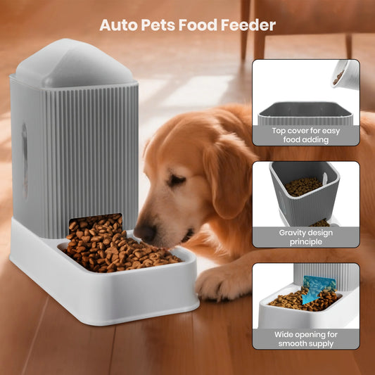 Gravity fed Pet Food /Water Dispensers