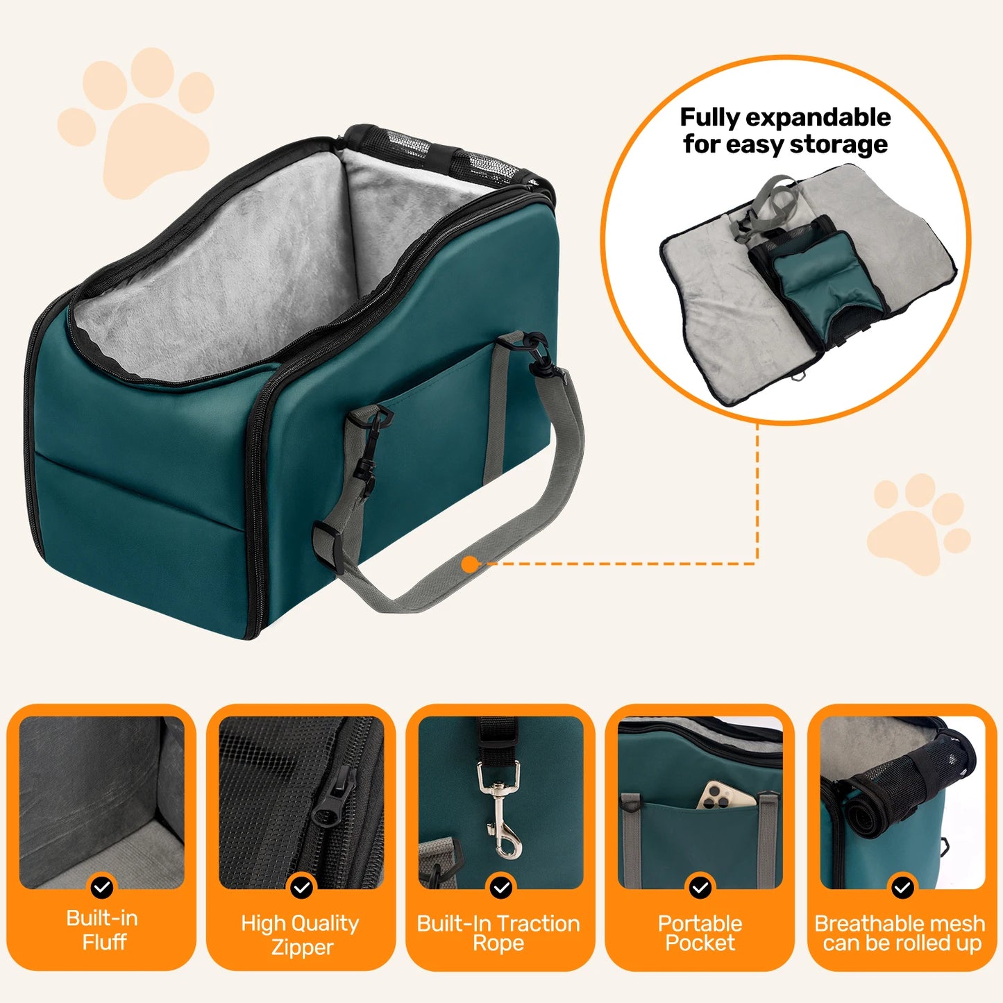 Small Dog and Cat Travel Bed Carrier