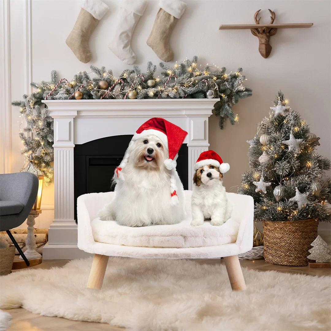 Luxuriously soft, warm, and plush nesting bed for small dogs or cats.  The removable waterproof cushion is washable for those oopsy inevitable episodes.