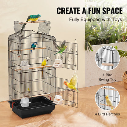Hanging flight birdcage