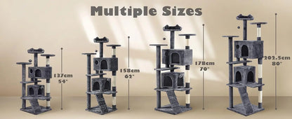 Multi-Level Cat Tower for Indoor Cats