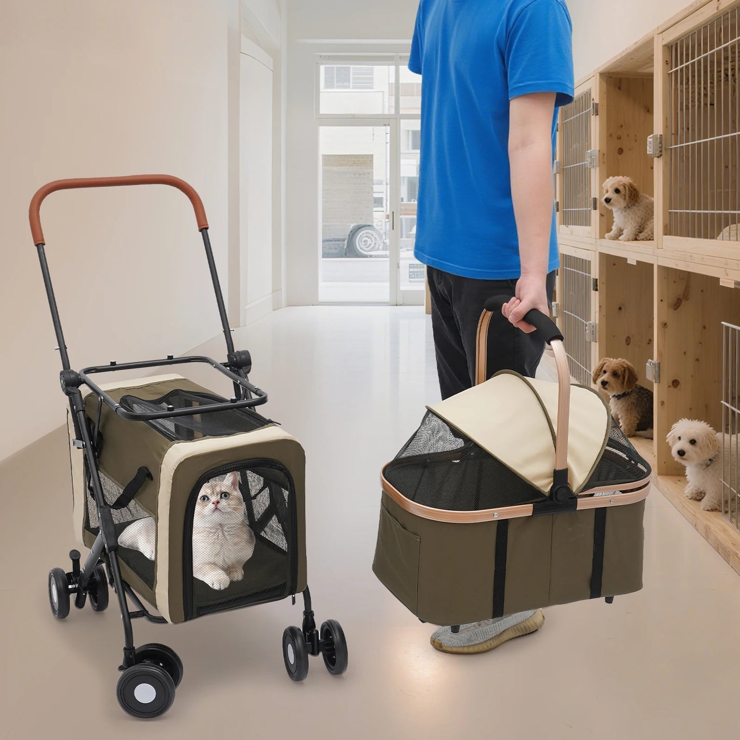 3-in-1 Multifunctional Pet Stroller