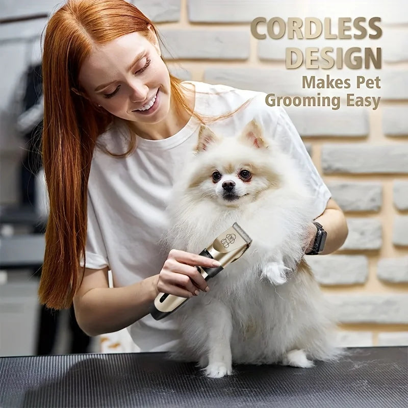 Professional USB Rechargeable Pet Grooming Tool Set